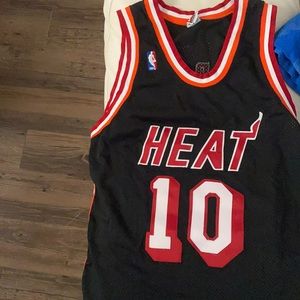 Tim Hardaway AuthenticNBA NikeBlack Miami HeatJersey Size 48Immaculate Condition
